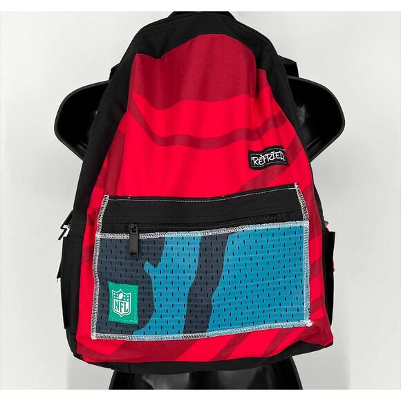 The NFL Refried Apparel Back Pack in Black/Red